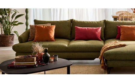 Canapé angle droit convertible